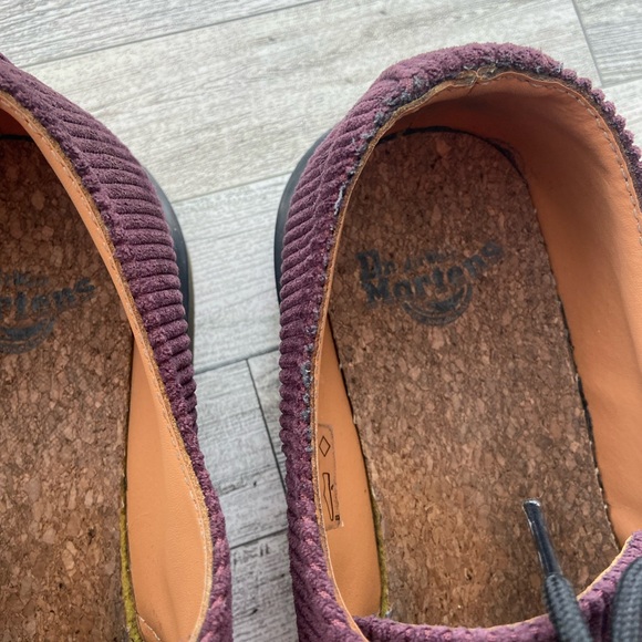 1461 Duchess Corduroy Oxfords Oxblood LA004 Men's - Picture 3 of 11